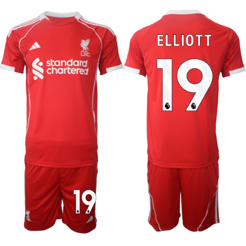 Men 2025-2026 Season Club Liverpool home red #19 Soccer Jersey
